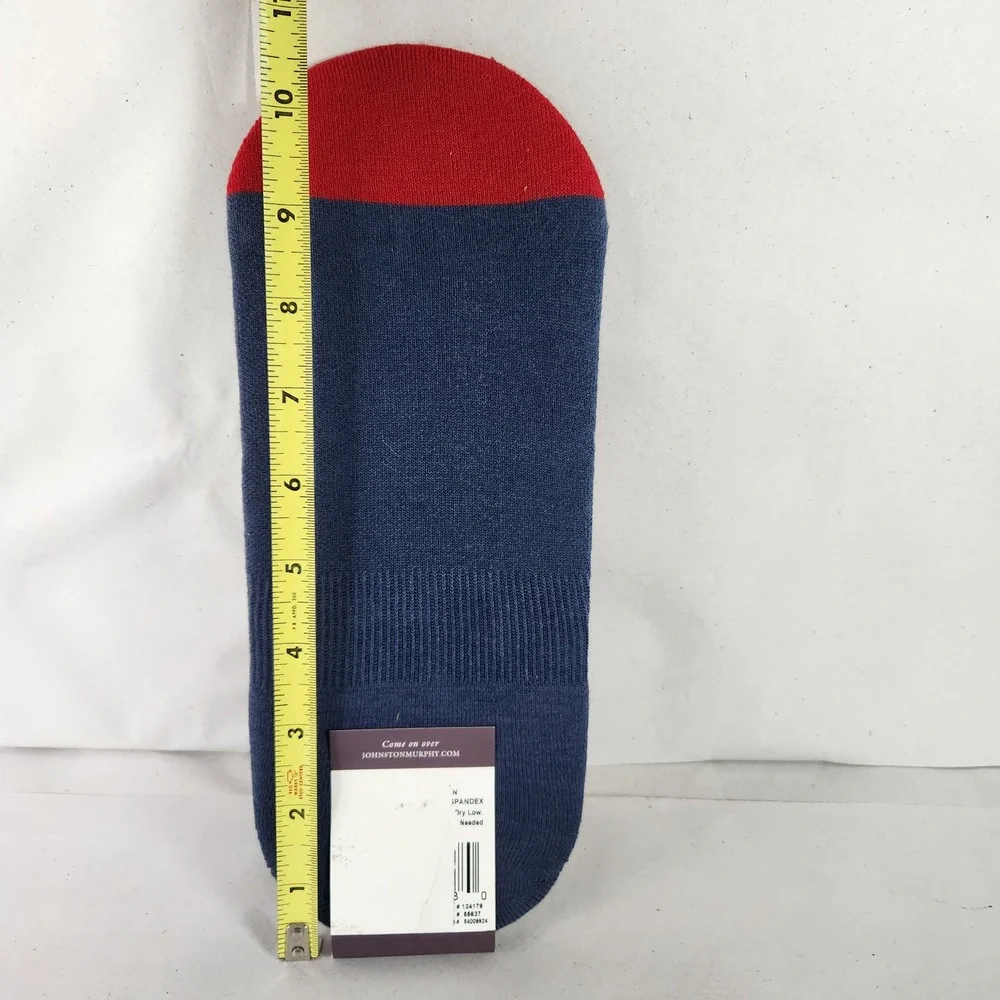 NWT Johnston & Murphy Mens American Flag No Show Liner Socks Blue Red White New